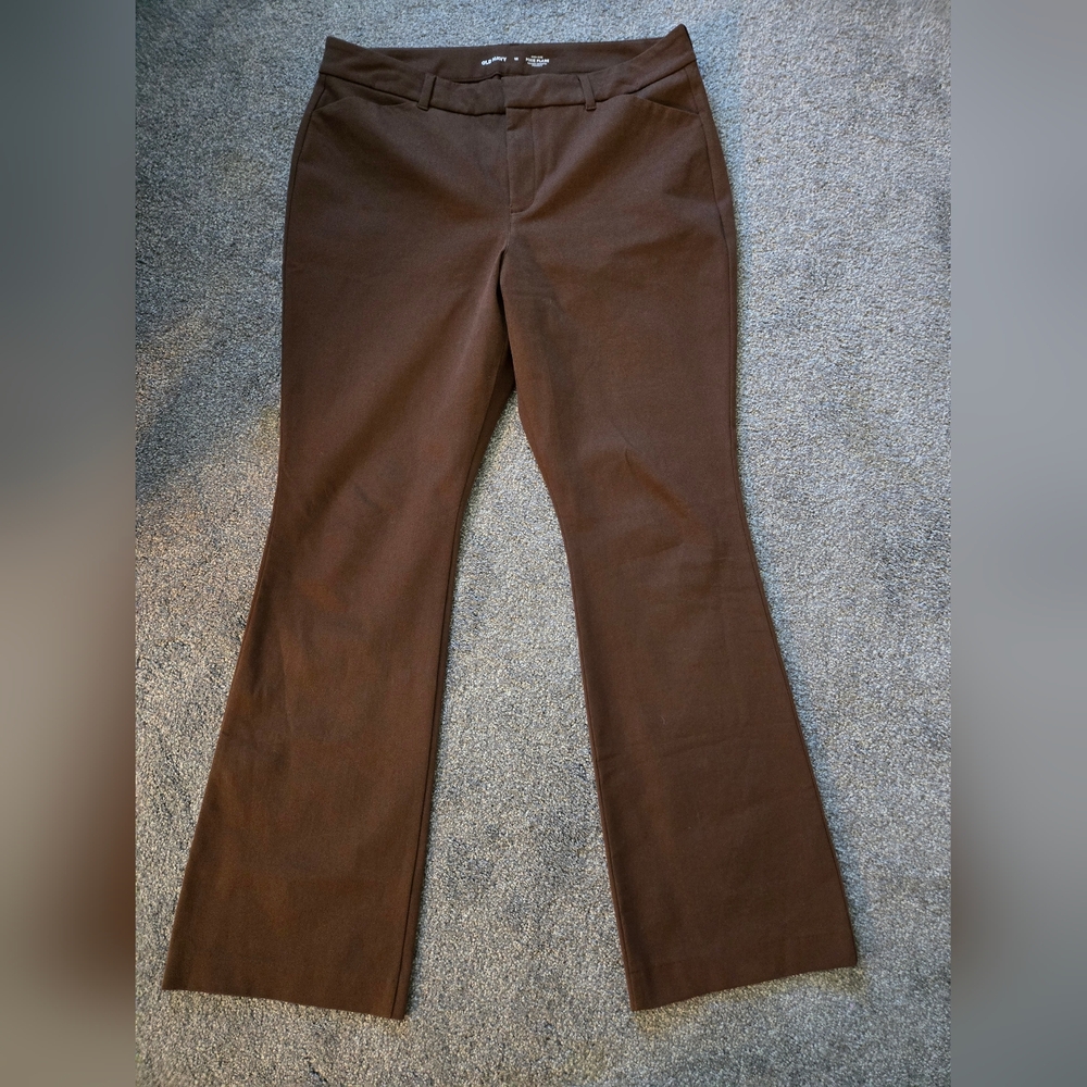 Old Navy Pixie Flare High-Rise Pants in Brown, Size 16